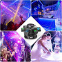 UKing 180W Lyre LED Tête Mobile, projecteur de fête LED RGBW Lumières de scène pour Noël DJ Bar Halloween Disco Jeux de Lumiere