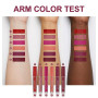 MTUVKGT Lot de 6 Brillants à Lèvres Mat, Ensemble de Rouge à Lèvres Liquide Nude Longue Durée, Ensembles de Rouge à Lèvres non C