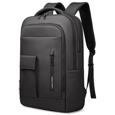 Sac à Dos pour Ordinateur Portable 16 Pouces Homme, Affaires et Voyage, Imperméable, Antivol, Léger, avec Port USB, Idéal pour B
