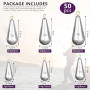 XSHAO 50 PCS Plomb Peche Mer, Poids de Pêche 5 g/ 10 g/ 15 g/ 20 g/ 30 g/ 40 g avec Boîte de Rangement pour Plein Air et Pêche e