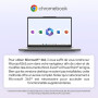 Lenovo IdeaPad Slim 3 Chromebook 14M868 - Ordinateur Portable 14'' FHD (MediaTek Kompanio 520, RAM 4Go, eMMC 64Go, Arm Mali-G52