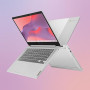 Lenovo IdeaPad Slim 3 Chromebook 14M868 - Ordinateur Portable 14'' FHD (MediaTek Kompanio 520, RAM 4Go, eMMC 64Go, Arm Mali-G52