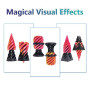 3PCS Impossible Cone, 3D Imprimé Spiral Cone Fidget Toy, Impossible Pyramid passthrough Sculpture, Jouet de Cône en Spirale, Str
