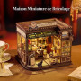 BenBen Puzzle 3D Café Magique, DIY Maquette Adulte Puzzle 3D Miniature Maison Miniature à Construire Décoration Livre Bibliothèq
