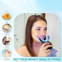 Kit de Blanchiment Dentaire, Teeth Whitening Kit avec 32X LED Lampe de Blanchiment 3Pcs Gel Blanchisseur, Soins Dentaires à Domi