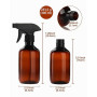 lulir 2 Pièces 300ml Flacons Pulvérisateurs à Main Eau Vaporisateur Spray Vide Réutilisable Plastique Bouteille pour Plante Nett
