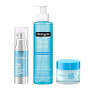 Neutrogena Hydro Boost Skincare Kit avec gel nettoyant Aqua Perles, sérum pour le visage et Aqua Gel, crème pour le visage et so