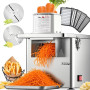 NEWTRY 4-en-1 Commercial Machine à Couper Légumes Électrique - Machine de Cuisine Inoxydable 250W, Ciseleur en Dés pour Dés, Râp