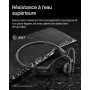 SHOKZ OpenRun Casque à Conduction osseuse, écouteurs Bluetooth Oreilles Libres pour Le Sport avec Micro, Casque sans Fil étanche
