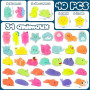 BONNYCO Mochi Squishy Kawaii Cadeau Anniversaire Enfants Invites, Pack 40 Cadeaux Anniversaire Invités Enfant avec Phosphorescen