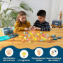 BONNYCO Mochi Squishy Kawaii Cadeau Anniversaire Enfants Invites, Pack 40 Cadeaux Anniversaire Invités Enfant avec Phosphorescen