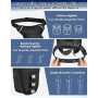 Leathario Sacoche de Jambe Moto, Sac de Jambe Capacité Extensible, 1 Clip à Gourde Sac Banane Homme avec Bande Réfléchissante