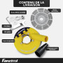 FANZTOOL Carter d’aspiration pour Meuleuse, Équipé d'un Disque de Ponçage Béton 125 mm, Qualité Professionnelle, Brosses à Resso