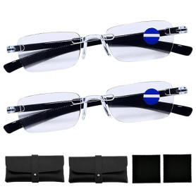 Dmrbiy 2 Paires Lunettes De Vue Reglables Automatique,Lunettes Mise Point Intelligente,Avec Réglage Automatique De La Correction