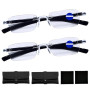 Dmrbiy 2 Paires Lunettes De Vue Reglables Automatique,Lunettes Mise Point Intelligente,Avec Réglage Automatique De La Correction