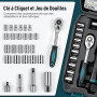 Sundpey Boite a Outils Complete 281 pièces - Caisse a outil pour Hommes et Femmes Malette Outils Complet Avec Ensemble de Clés à