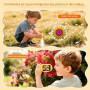 Microscope Numérique Portable pour Enfants avec Écran IPS 2.0 Pouces, Rechargeable, Stockage de Photos Intégré, 200X Mini Scope