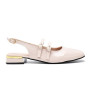 Fudaolee Sandales Femme Mary Janes Chaussures à Talon Bas élégante Slingback Escarpins Habillées Double Boucle Sandales Mode Moc