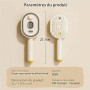 Brosse à vapeur électrique, fer à lisser à vapeur rechargeable avec spray, peigne démêlant antistatique 3 en 1 et massage à cous