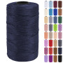 Uiopa Fil Macramé 3mm x 200m Bande de Macramé en Polypropylène Fil Crochet pour Sac en Crochet, Panier, Tricot, Bricolage, Artis