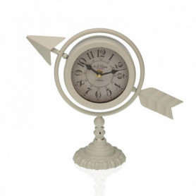 Horloge de table Versa Blanc Flèche pleine Métal (23 x 16 x 8 cm) 30,99 €