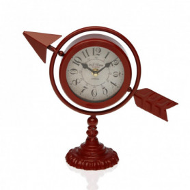 Horloge de table Versa Bordeaux Flèche pleine Métal (23 x 16 x 8 cm) 30,99 €