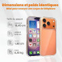 Perusha Affichage Téléphone Jouet en Métal Fausse Réplique Non Fonctionnelle 1:1 Téléphone pour Phone 17 Pro Téléphone Jouet Fau