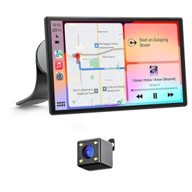 Avylet Écran 9" CarPlay pour Voiture avec Apple CarPlay & Android Auto - Mode Portrait/Paysage - Écran Tactile/Caméra de Recul -