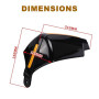 TPARIS 1 Paire Moto Guidon Protège-Mains, pour Honda Forza 125 250 Forza125 Forza250 NSS250 NSS125 Poignée Garde Bouclier Dirt C