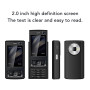 VBESTLIFE Téléphone de Curseur déverrouillé, Téléphone Mobile GSM 2G avec écran 2.0 Pouces, 1000mAh, Haut-Parleur Bruyant, Doubl