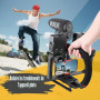 Zeadio Stabilisateur vidéo Portable pour caméra d’Action avec Support vidéo pour Smartphone pour Tous Les Types de caméras, camé