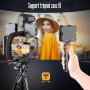 Zeadio Stabilisateur vidéo Portable pour caméra d’Action avec Support vidéo pour Smartphone pour Tous Les Types de caméras, camé