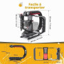 Zeadio Stabilisateur vidéo Portable pour caméra d’Action avec Support vidéo pour Smartphone pour Tous Les Types de caméras, camé