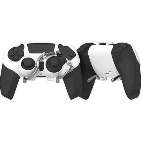 EXknight Leverback Palettes Mécanique FPS, Palettes de Jeu à Boutons Arrière pour Manette PS5 (Blanc)