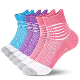 IRAMY Bas de Contention Femme Chaussettes de Contention Running Support de Cheville Chaussettes Basses de Compression de Course