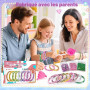 lelechong Cadeau Fille 5 6 7 8 9 ans, Activité Manuelle Kit Bracelet Enfant Jouet Fille 5 6 7 8 ans Cadeaux Anniversaire, Activi