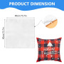 16 Pièces Housses de Coussin Vierges pour Sublimation 40x40 cm, Taies d’Oreiller Blanches Personnalisables en Polyester Peau de 