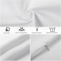 16 Pièces Housses de Coussin Vierges pour Sublimation 40x40 cm, Taies d’Oreiller Blanches Personnalisables en Polyester Peau de 