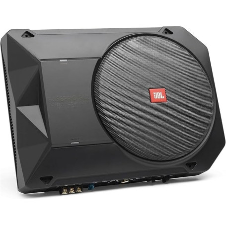 JBL BassPro SL2 Subwoofer Voiture actif Sous Siège de 8 pouces - Caisson de Basse Voiture de 125 Watts avec Amplificateur de Pui