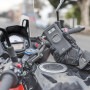 Quad Lock Guidon pour Moto Support Téléphone pour iPhone, Galaxy, Pixel Et Adaptateurs Universels