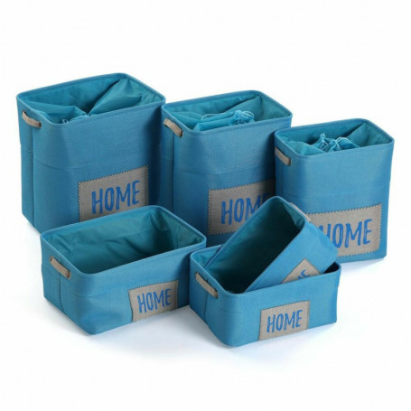 Set de basket Versa Home Bleu Textile (30 x 40 x 45 cm) (6 Pièces) 157,99 €