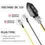 LOPHE 2 Pièces Clignotants Indicateurs LED Moto 12V - Étanche IP65 Résistant à la Pluie - Clignotants Lumières - Universel Harle