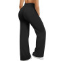 XDSP Pantalons Yoga Femme Taille Haute Pantalon Sport Stretch Élégant Large Pantalon Décontractés Contrôle Ventre Legging Droit