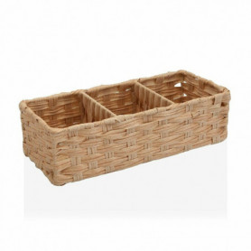 Panier Versa Marron Clair 3 Compartiments Polyéthylène (15,2 x 10,2 x 35,6 cm) 30,99 €