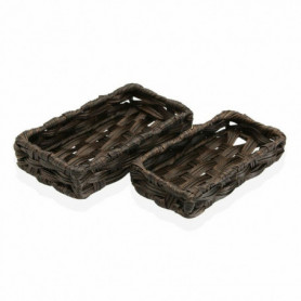 Set de basket Versa Brun foncé Polyéthylène 2 Pièces (11 x 4 x 20 cm) (2 pcs) 17,99 €