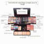 FantasyDay Calendrier de l'Avent 2025 Beauté pour Femmes et Filles, Kit de Maquillage Complet Coffret Xmas Makeup Set avec Ombre