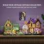 Lumibricks Série Retro House : Luna Cottage - Kit de construction de musique avec modules de son de guérison, remplacement audio