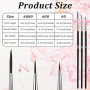 Giantree 30 pinceaux Fins, pinceaux pour Peinture par numéros de précision, Professionnels à Pointe Fine pour Acrylique Aquarell