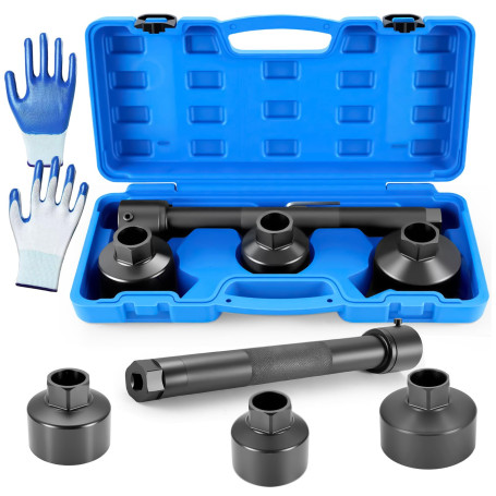 Ghekkli Outils de Joints à Rotules et Biellettes de Direction, Outil pour Démontage de Biellette Intérieure, Jeu de 4 Extracteur