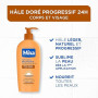 MIXA - Autobronzant - Lait Corps Nourrissant Effet Soleil - Autobronzant Progressif 24H - Nutrition - Beurre de Karité & Huile d